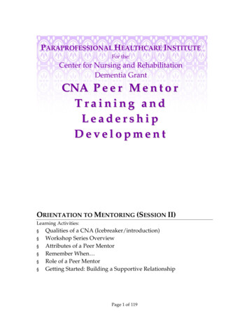 For The: Center For Nursing And Rehabilitation Dementia Grant CNA Pee R .