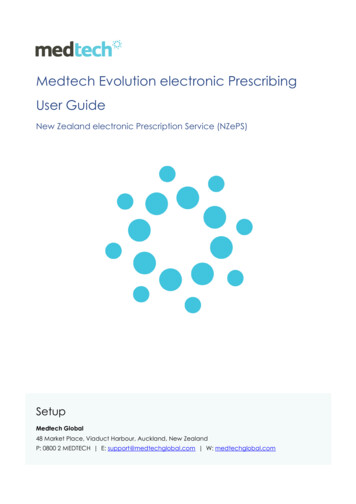 Medtech Evolution Electronic Prescribing User Guide