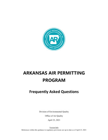Arkansas Air Permitting Program