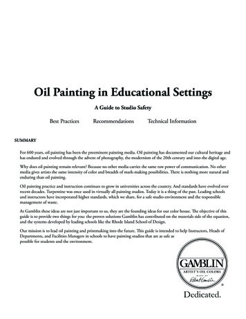 Oil Painting In Educational Settings - Gamblin