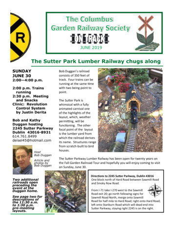 The Sutter Park Lumber Railway Chugs Along