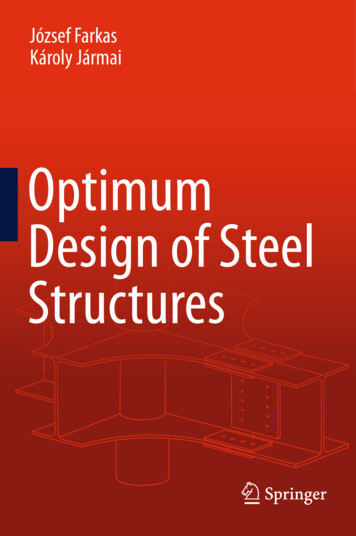 Optimum Design Of Steel Structures - Civil Engineering
