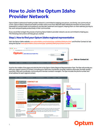 How To Join The Optum Idaho Provider Network