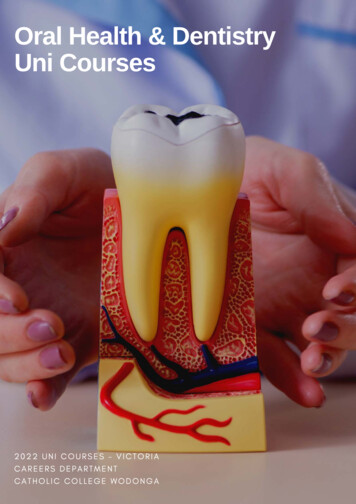 Oral Health & Dentistry Uni Courses - Ccwcareers.edublogs 
