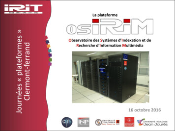 Observatoire Des Systèmes Es And Recherche D'Information Multimédia