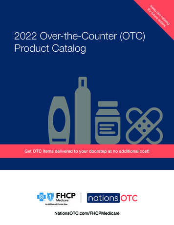 2022 Over-the-Counter (OTC) Product Catalog