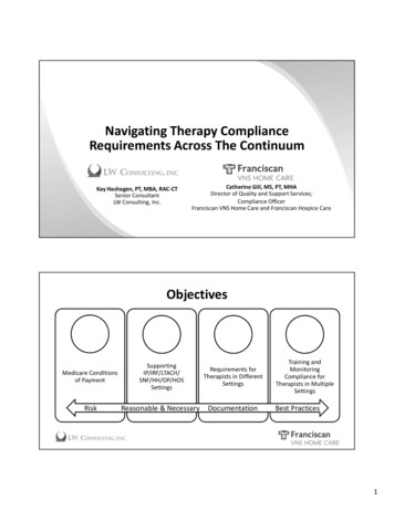 Navigating Therapy Compliance Requirements Across The Continuum