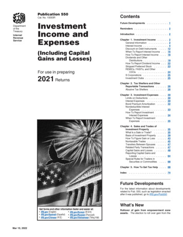 Expenses Income And - IRS Tax Forms
