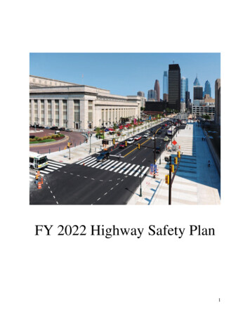 FY 2022 Highway Safety Plan - NHTSA