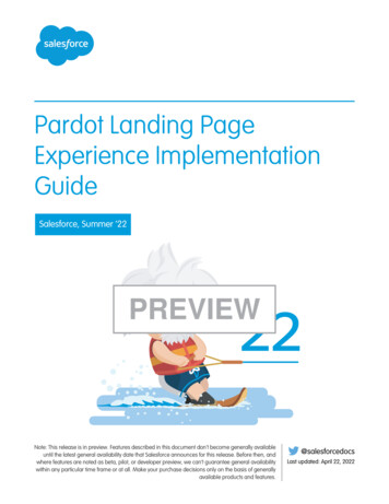 Pardot Landing Page Experience Implementation Guide
