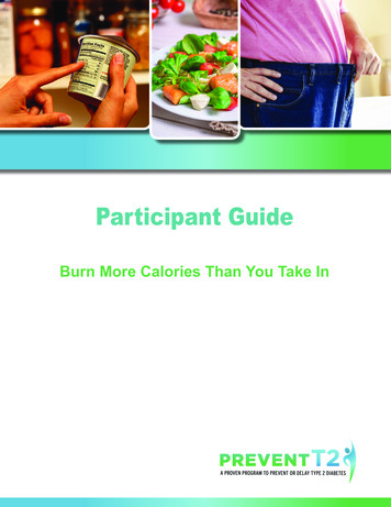 Participant Guide - Burn More Calories Than You Take In