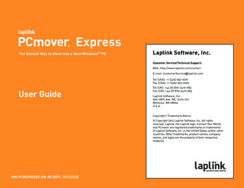 User Guide E-mail Us At CustomerService Laplink