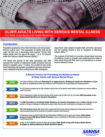 OLDER ADULTS LIVING WITH SERIOUS MENTAL ILLNESS