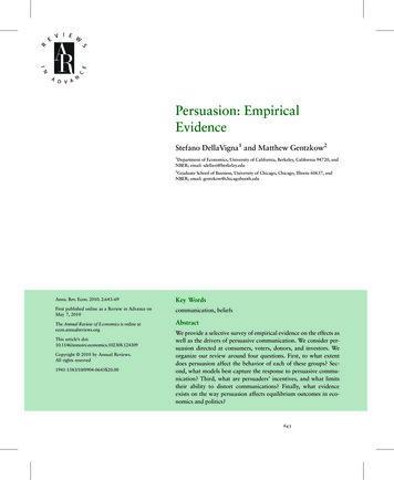 Persuasion: Empirical Evidence