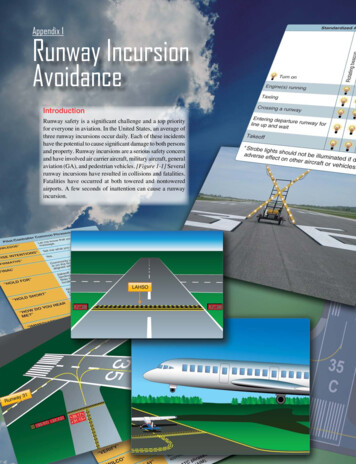 Appendix 1 Runway Incursion Avoidance - FAASafety.gov