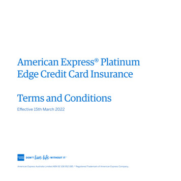 Platinum Edge Insurance - American Express