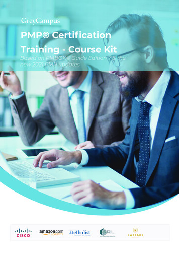 PMP Certiﬁcation Training - Course Kit