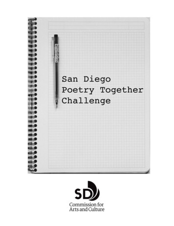 San Diego Poetry Together Challenge