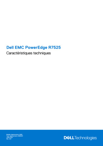 Dell EMC PowerEdge R7525 Caractéristiques Techniques