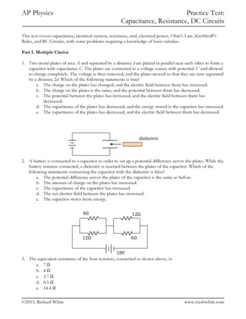 AP Physics Practice Test: Capacitance, Resistance, DC Circuits