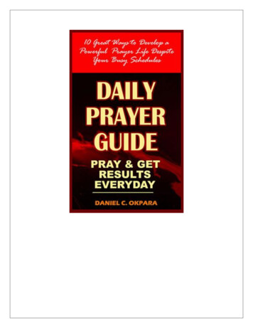 Prayer Guide - Better Life World