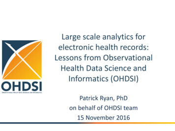 Case Study Large Scale Analytics For Electronic Health Records. OHDSI .