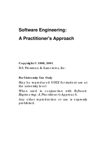 Software Engineering: A Practitioner's Approach