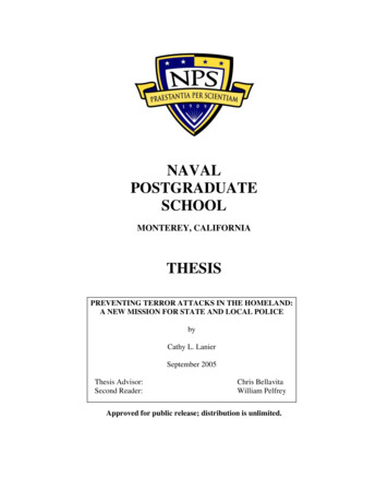 NAVAL POSTGRADUATE SCHOOL - Unsafe In Any Seat
