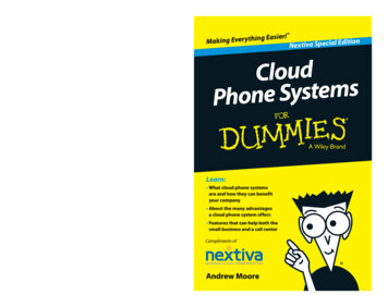 Cloud Phone Systems For Dummies, Nextiva Special Edition