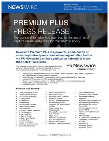 Newswire Premium Plus Is A Powerful Combination Of Search-optimized .