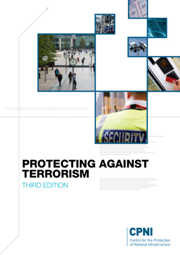Protecting Against Terrorism - Cpni