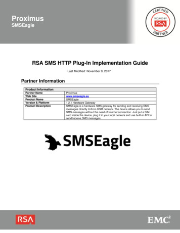 RSA SecurID Ready Implementation Guide - SMSEagle