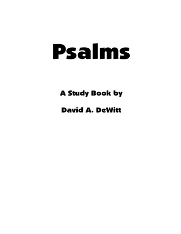 Psalms Study Book--B