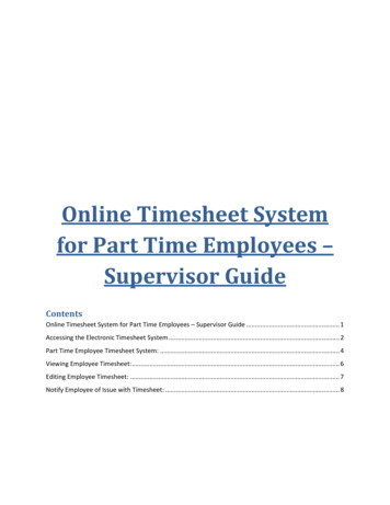 Online Timesheet System For Part Time Employees . - Ww2.wpunj.edu