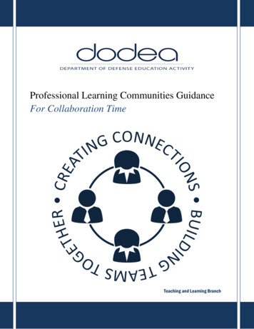 Professional Learning Communities Guidance