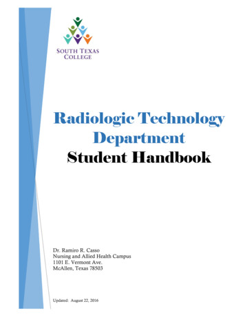 Radiologic Technology - South Texas College