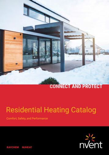 Residential Heating Catalog - Heat Tracing NVent