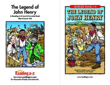The Legend Of LEVELED BOOK M John Henry