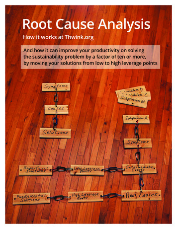 Root Cause Analysis - Thwink 
