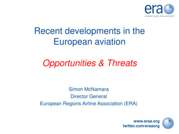 Recent Developments In The European Aviation