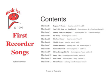 Recorder Songs - Music Fun Worksheets
