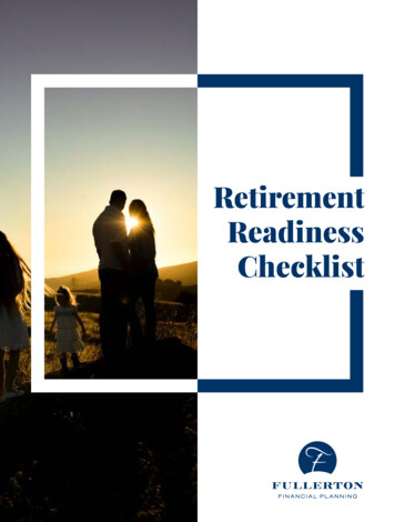 Retirement Readiness Checklist