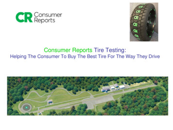 Consumer Reports Tire Testing