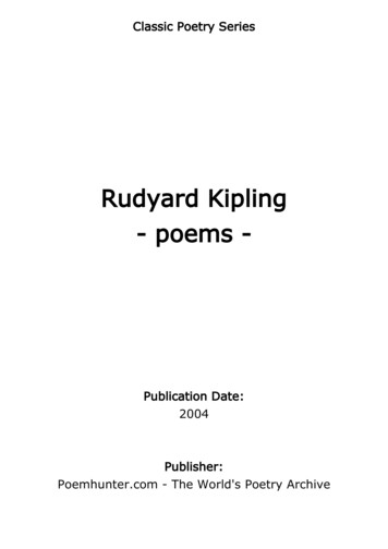 Rudyard Kipling - Poems - Poem Hunter