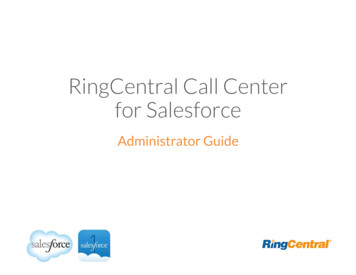 RingCentral Call Center For Salesforce