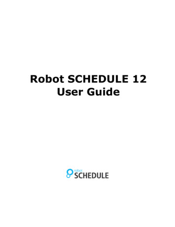 Robot SCHEDULE 12 User Guide - HelpSystems