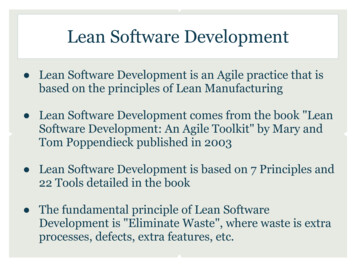 Lean Software Development - Computer Science