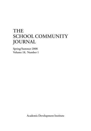 The School Community Journal - Adi