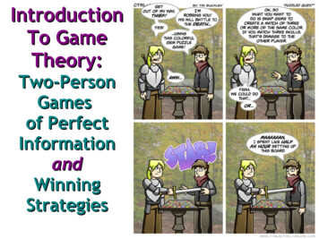 Introduction To Game Theory - Web.eecs.umich.edu