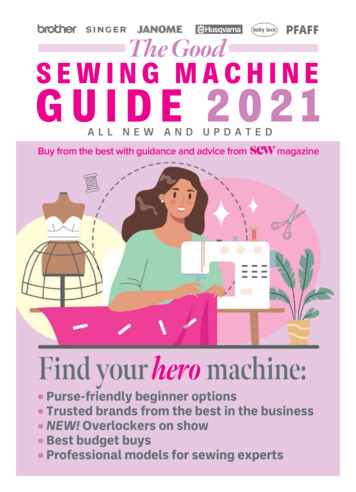 The Good SEWING MACHINE SEWING MACHINEGUIDE 2021 
